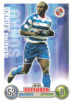 Ibrahima Sonko Reading 2007/08 Topps Match Attax #244